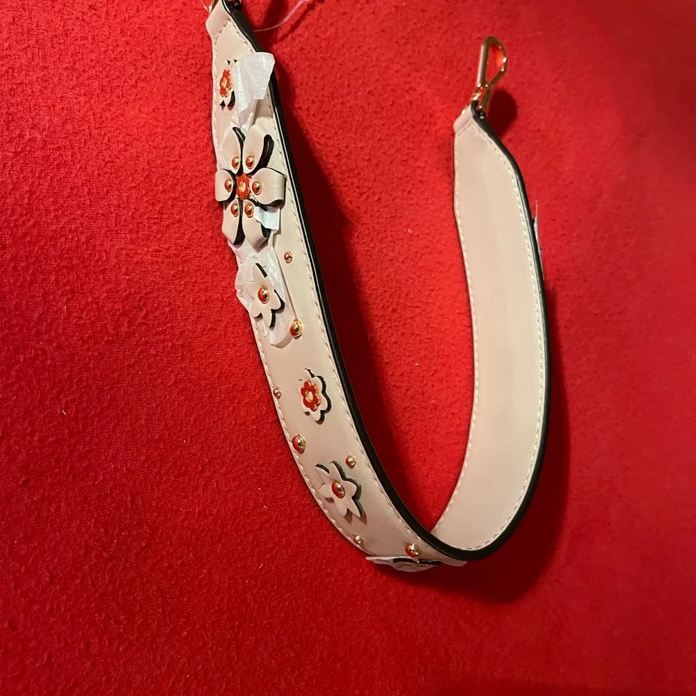 Coach Floral Embellished Belt in Cream and Gold - Picture 5 of 5